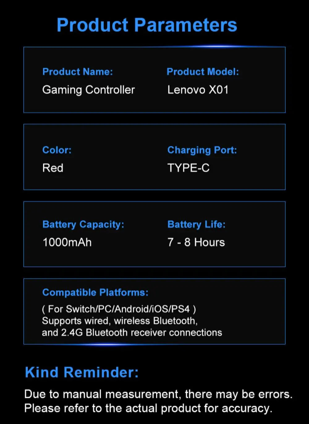 Comando Lenovo X01 com ecrã