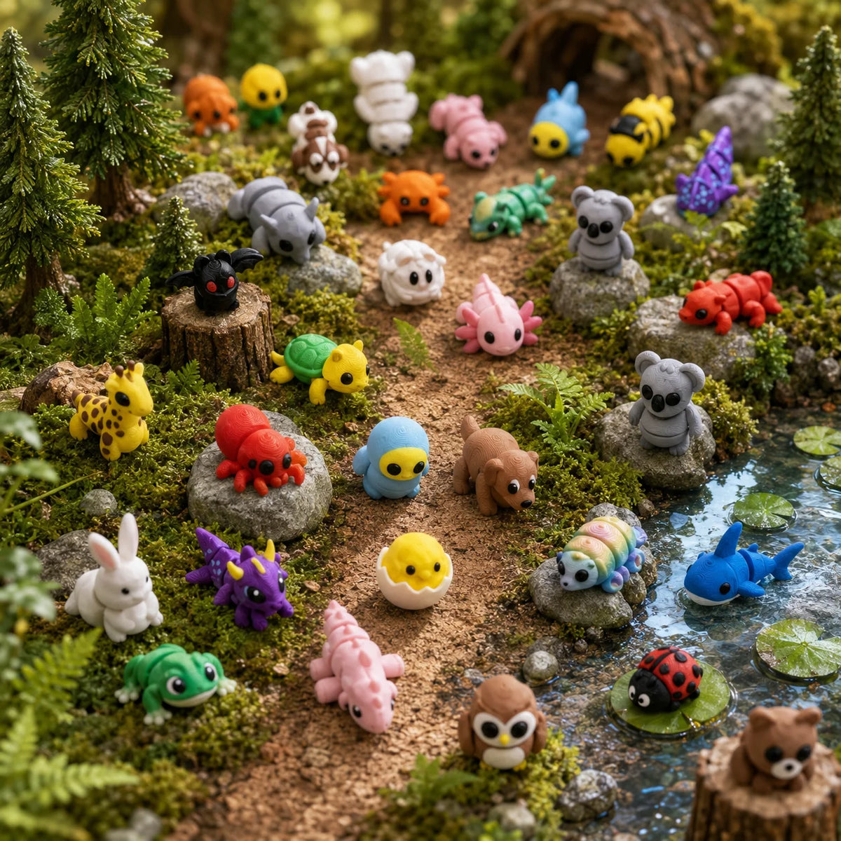 Figurinhas Impressão 3d Flexíveis