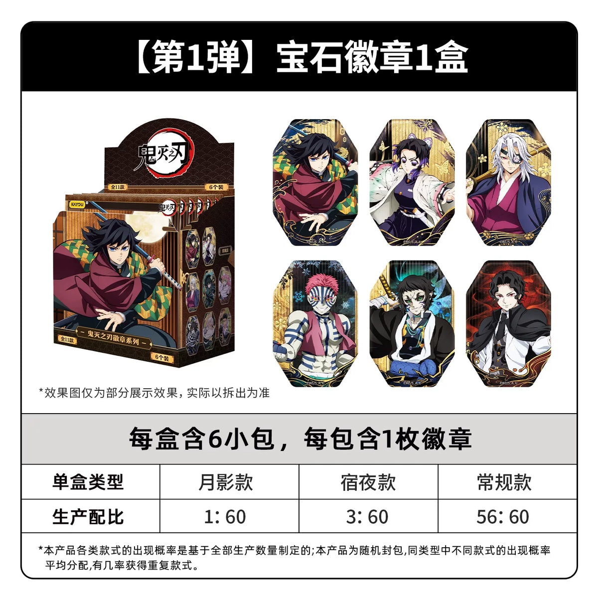 Kayou Demon Slayer Crachás