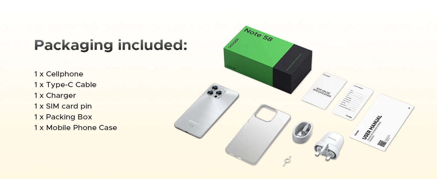 DOOGEE Note 58