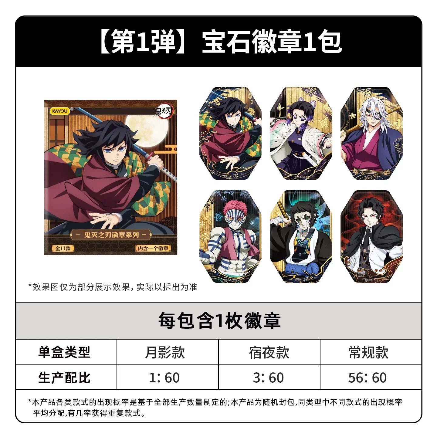 Kayou Demon Slayer Crachás