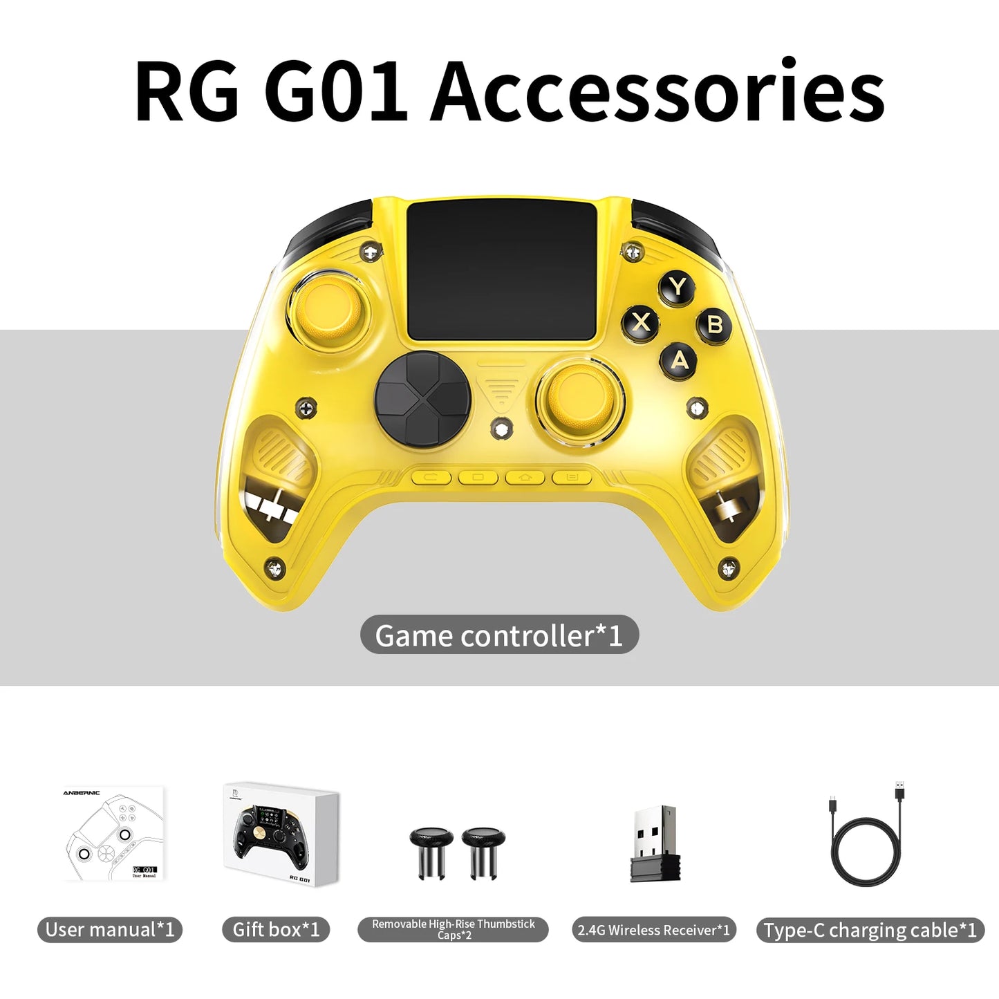 Comando Anbernic RG G01 com Tela Interativa