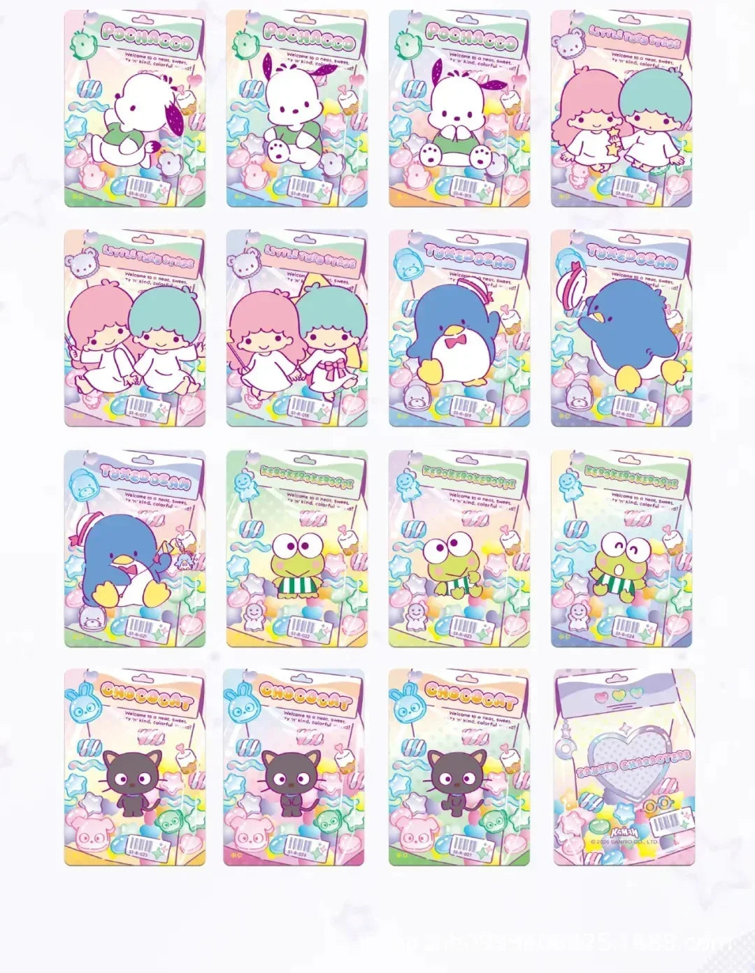 Sanrio "Shiny Dream" Cartas Colecionáveis