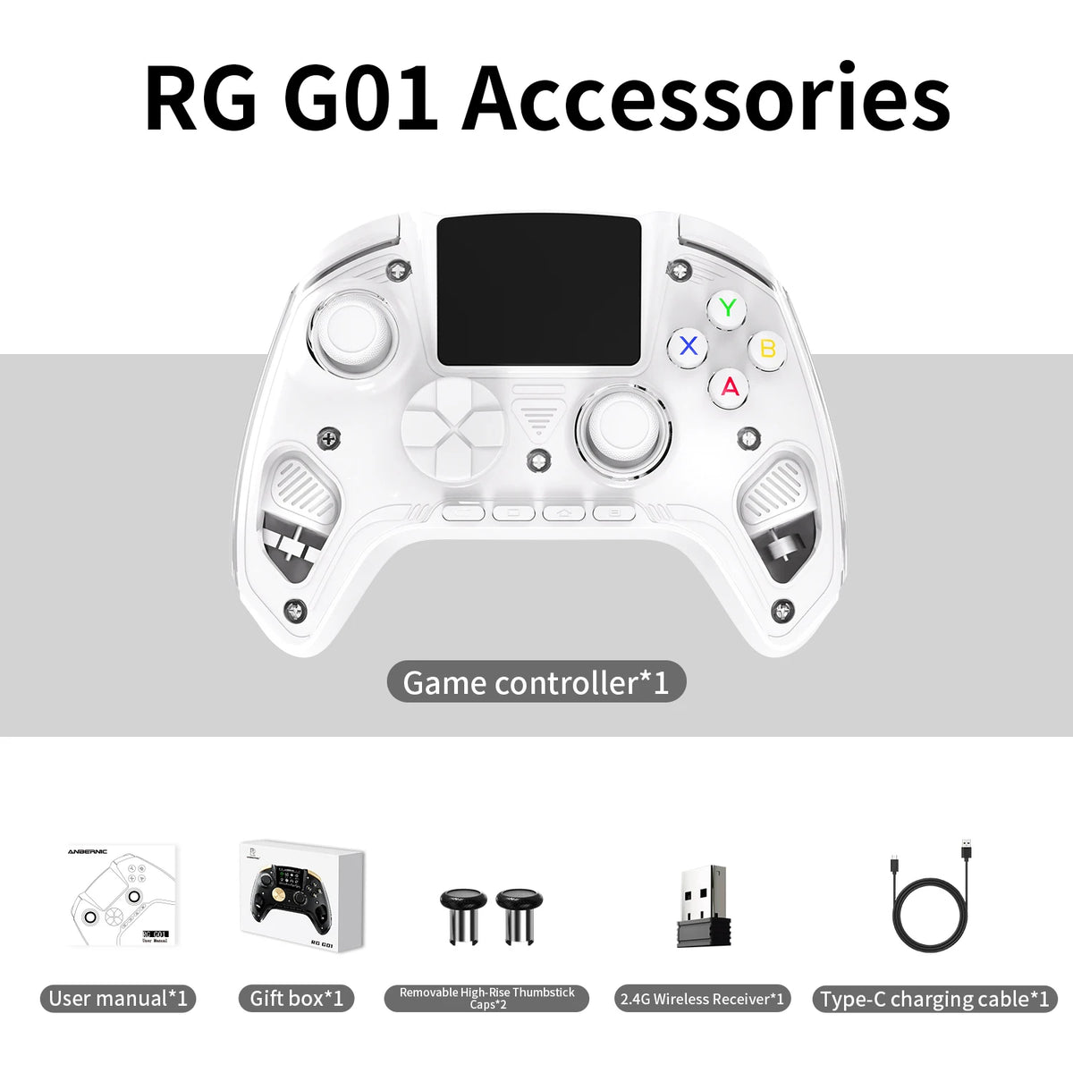 Comando Anbernic RG G01 com Tela Interativa