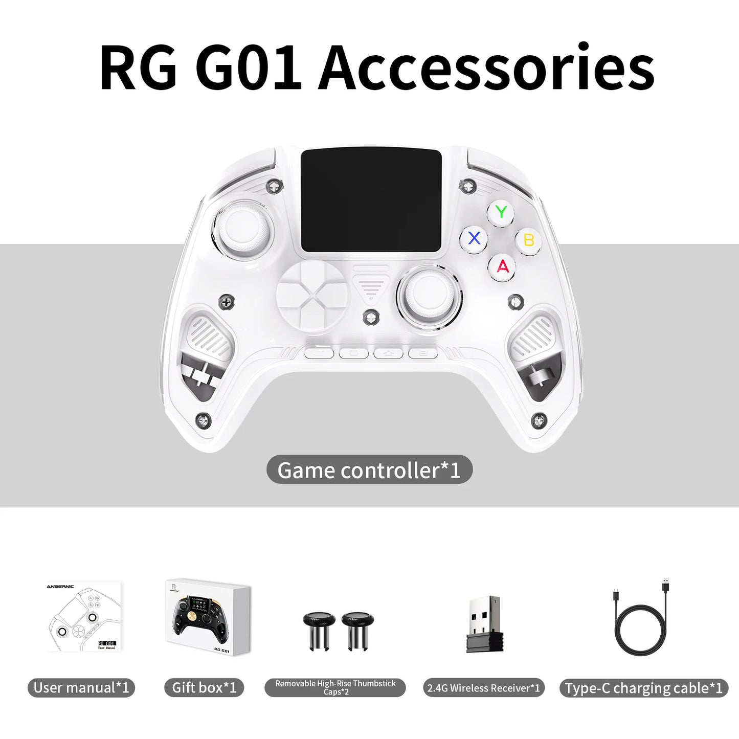 Comando Anbernic RG G01 com Tela Interativa