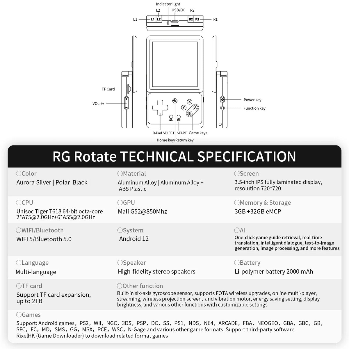 RG Rotate Flip Portable