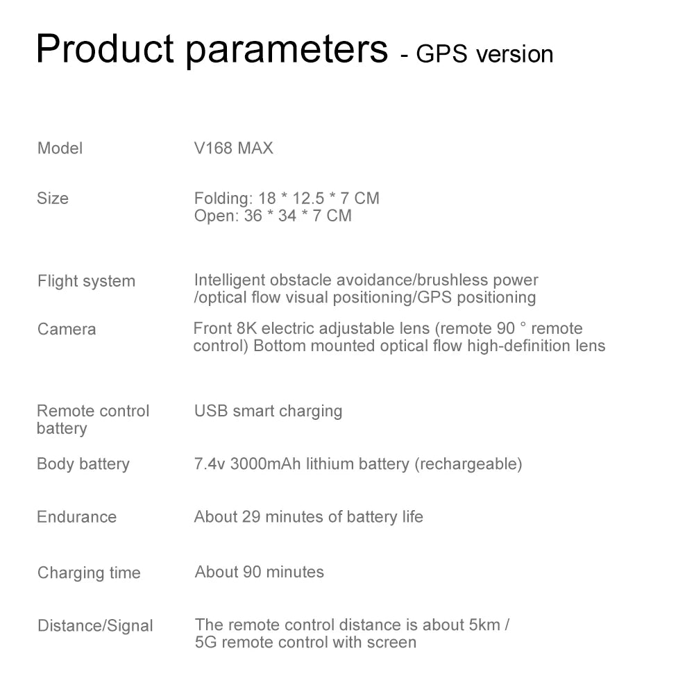 Drone GPS V168 MAX